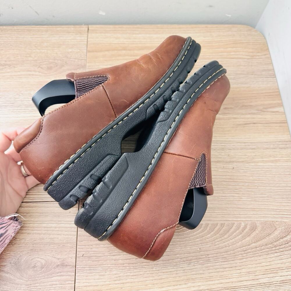 Eastland Newport Tan Leather Women’s Slip On Shoes Size 7 Wide - Picture 7 of 11